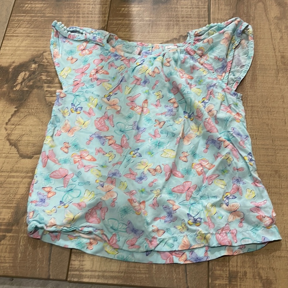 Girls butterfly flowy top